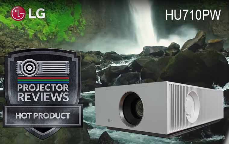 LG HU710P CineBeam 4K UHD Hybrid Home Cinema Projector 2000 Lumens - LG  LG-HU710P
