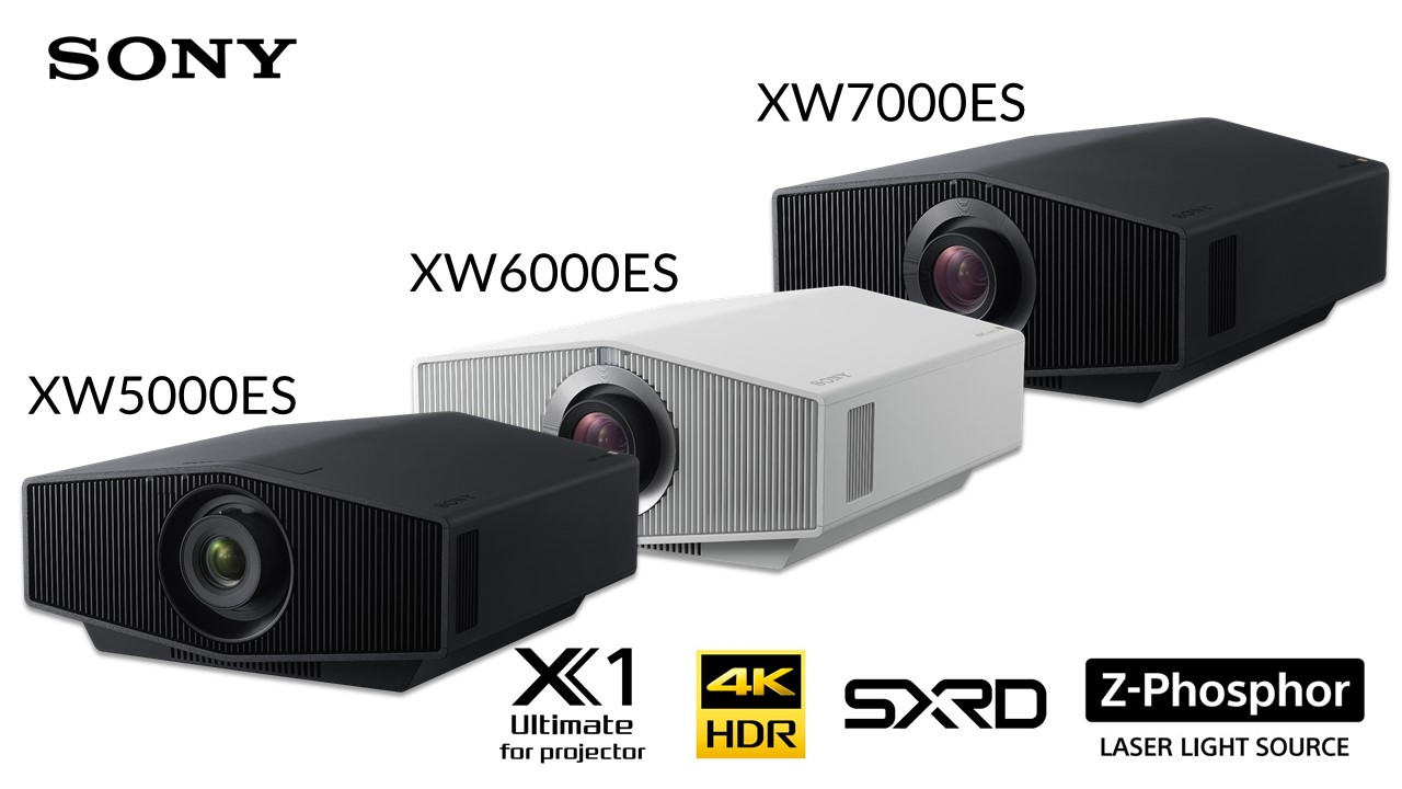 Sony VPL-XW6000ES Proyector láser de cine en casa 4K HDR con panel SXRD 4K  nativo, color blanco